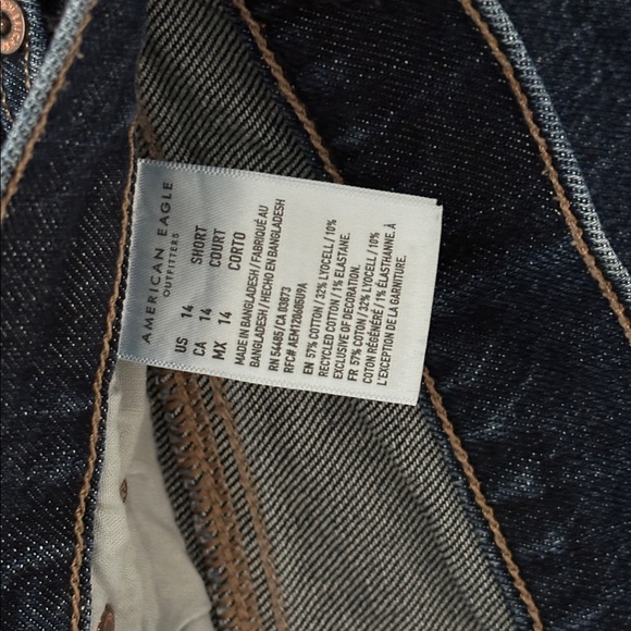 American Eagle high rise ankle straight jeans 14 short - Picture 4 of 8